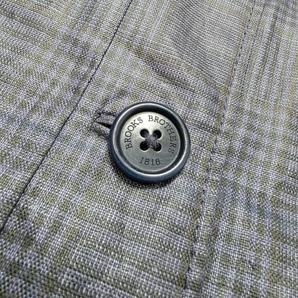 NWT Brooks Brothers Red Fleece Plaid Blue Black Rain Cape Jacket S - Picture 5 of 9